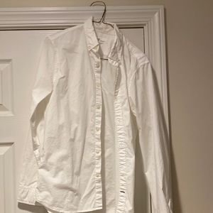Long sleeve button up white